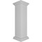 Ekena Millwork 10"W x 40"H Plain Newel Post with Flat Capital & Base Trim (Installation kit included) NWL10X40PLF0B0 - alternate 6